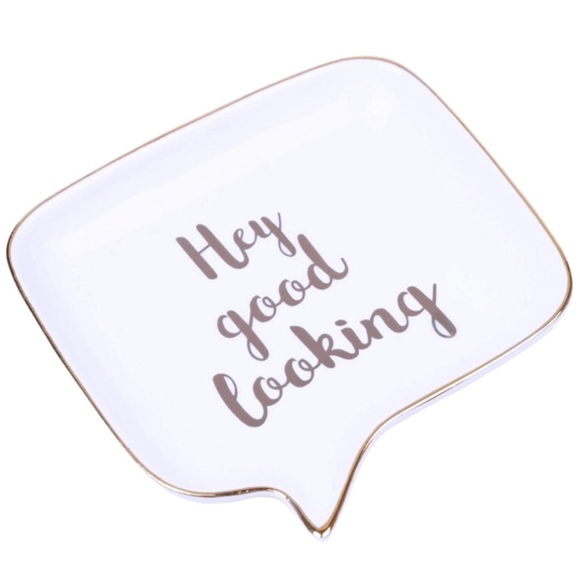 Ceramic Jewelry Trinket Dish Storage Plate - Picture 1 of 5